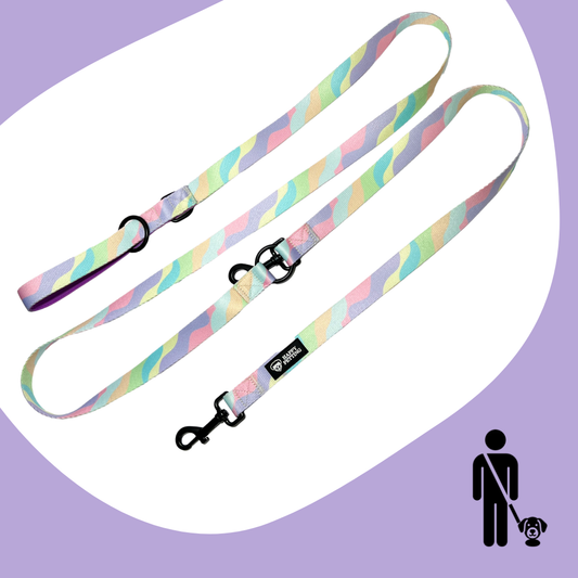 Hundeleine Pastel - gepolstert und Hands-free